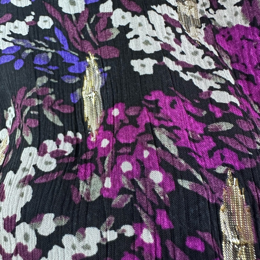 White House Black Market long sleeve top with gold accents size 4 - Picture 10 of 14